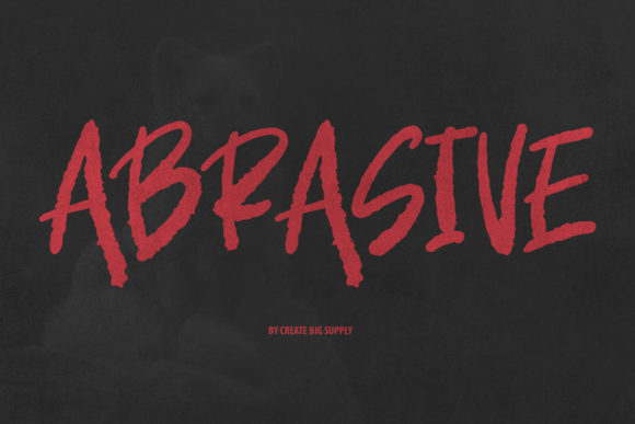 Abrasive: A Display Font Built for Branding with Texture