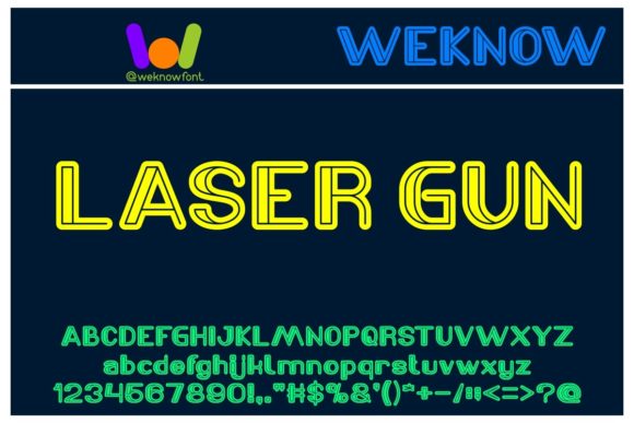 Elevate Your Projects with Laser Gun: A Modern Craft Font