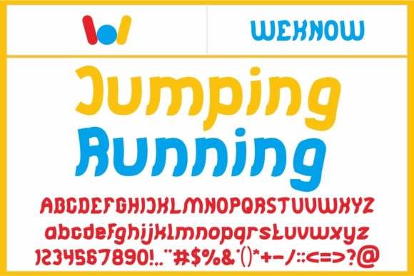 Jumping and Running: A Bold Font for Modern Branding