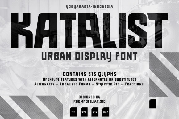 Katalist: A Bold Display Font for Business Branding