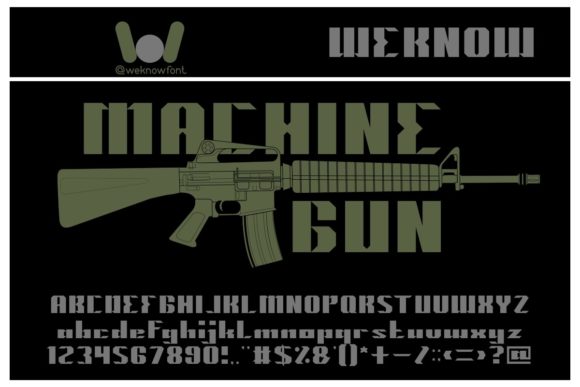 Machine Gun Font: A Bold Statement for Editorial Design