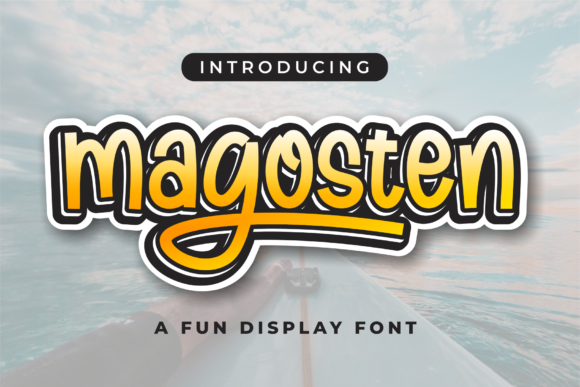 Magosten: A Bold Display Font for Editorial Personality
