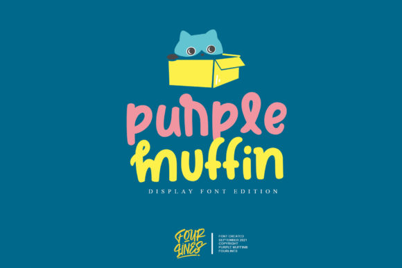 Purple Muffin Font in Real Brand Design Projects