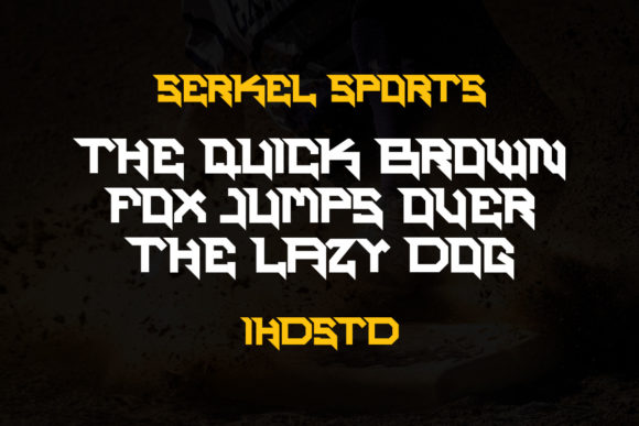 Serkel Sports: A Bold Display Font for Creative Products