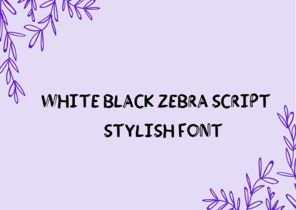 Testing the White and Black Zebra Font for Web Design